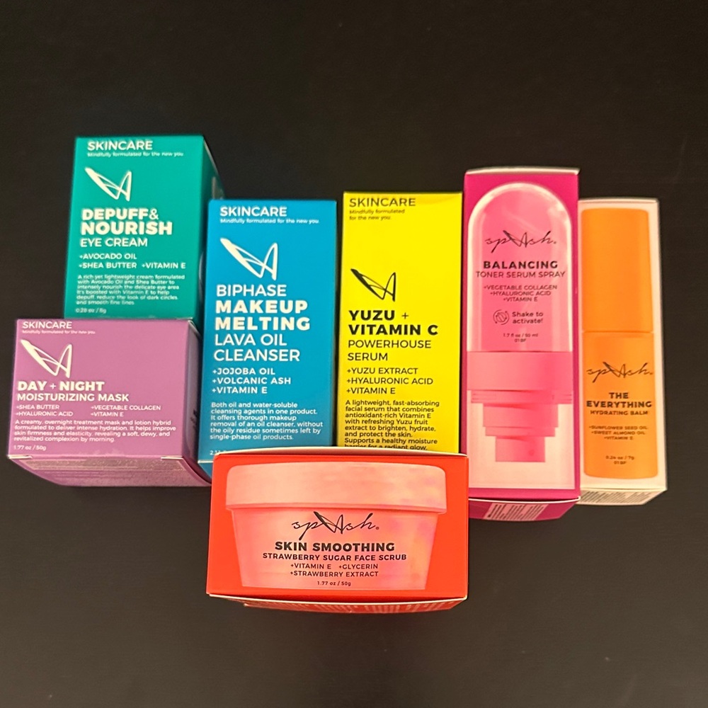 New Viral La Splash Skincare Set Bundle Eye Cream, Oil Cleanser, Serum, Mask +